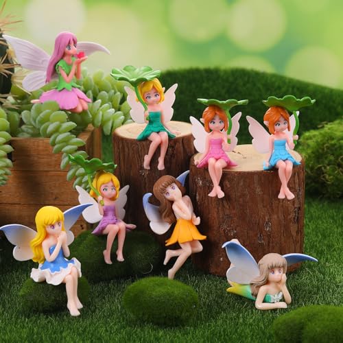 20 Pcs Fairy Figurines Miniature Fairies Full Collection Garden (2.60*2.50 inch)