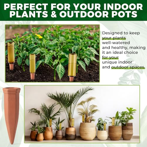 12 Pcs 25oz 34oz Plant Watering Devices Terracotta Spikes (25oz 34oz)