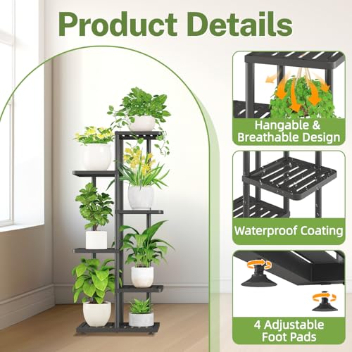 Plant Stand with Grow Light Indoor Outdoor