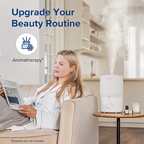 Top Fill 3L Humidifiers for Bedroom with Night Light