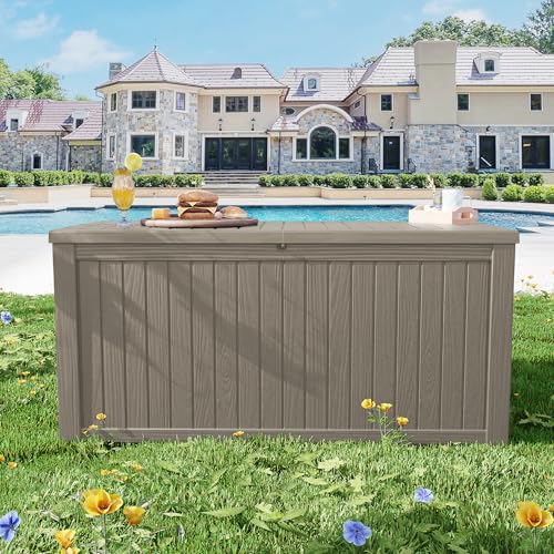 Outdoor Storage Box Waterproof (Grey / 200 Gallon)