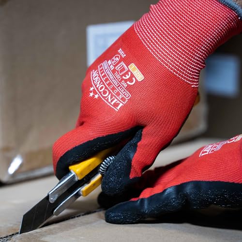 12 Pack Safety Performance Series Construction Mechanics Wrinkle Latex Work Gloves