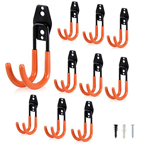 Garage Hooks Heavy Duty (Large J Hooks, 10 Pack)