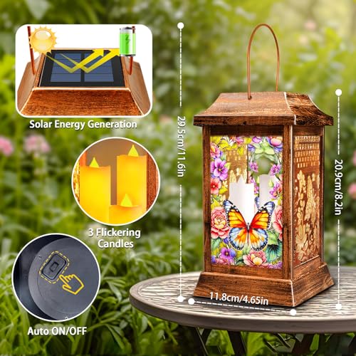 Butterfly Solar Lanterns Outdoor Hanging Lights (Butterfly)