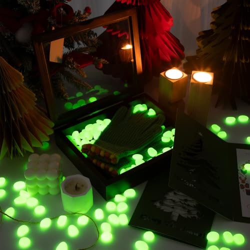 150 PCS Glow in The Dark Rocks (Yellow/150 pcs / 2.5x2x0.5cm)