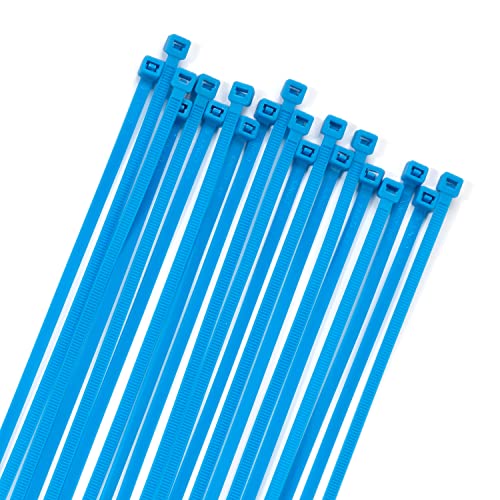 100PCS Cable Zip Ties Heavy Duty (10 inch / Blue)