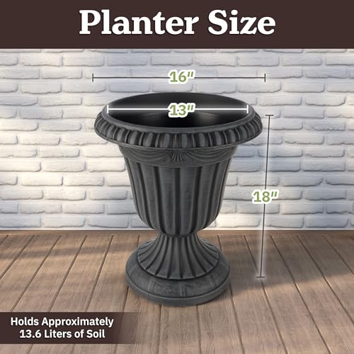 Outdoor Planter 2 (Stone Gray)