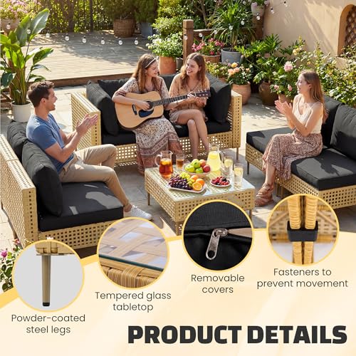 7 Piece Patio Furniture Set (Ka-bk-7pc)