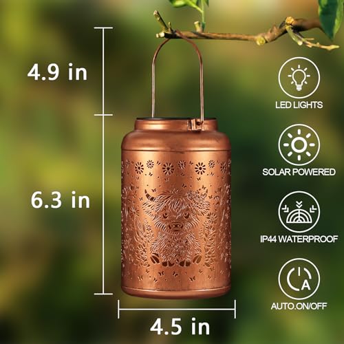 Solar Lanterns Outdoor Waterproof Garden Decor Gifts for Women Mom