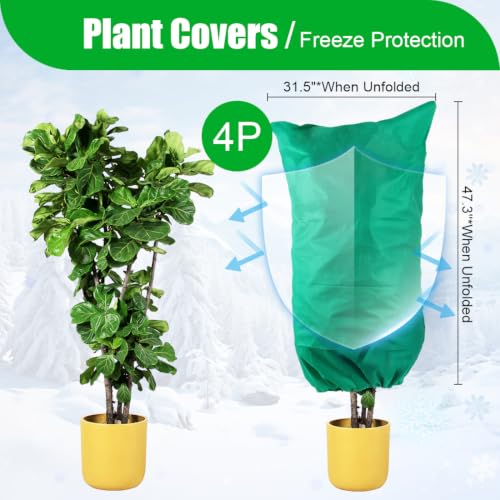 Plant Covers Freeze Protection 4 (47*71in 4P / Green)