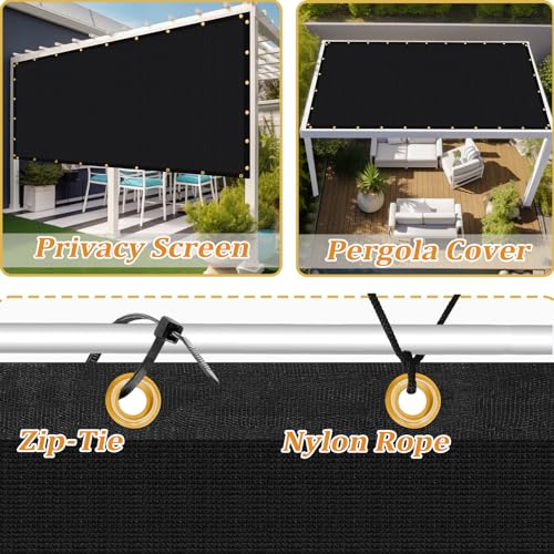 Customized Size 10' X 15' Shade Cloth with Grommets