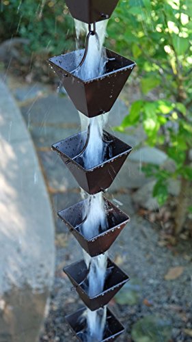 Medium Square Cups Rain Chain