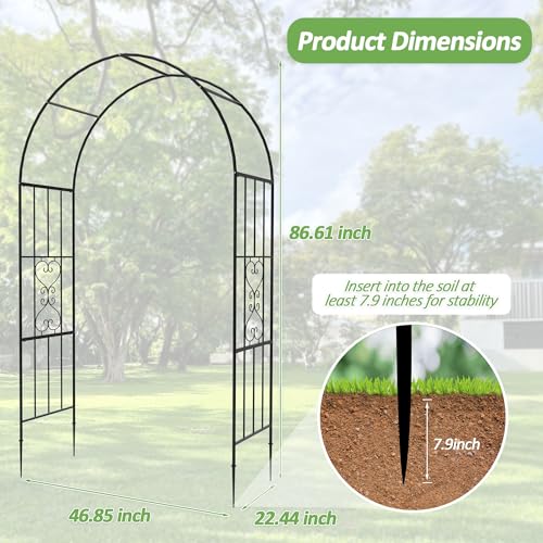 Garden Arch 87" (87"(H)*47"(L)*22.5"(W))