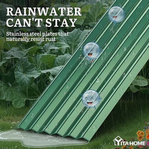 6x3x3ft Large Raised Garden Bed Kit (Green / 6x3x3ft)