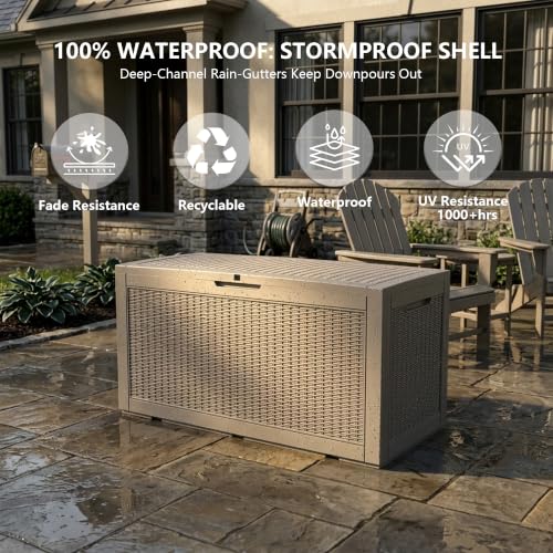 Outdoor Storage Box (Grey / 110 Gallon 3.0)