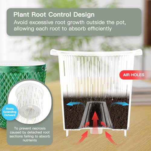 Hanging Planters for Indoor Plants (Emerald / 5.7in)