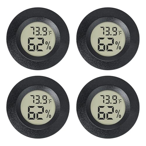 4 Pack Mini Hygrometer Thermometer Indoor Humidity Meter Digital