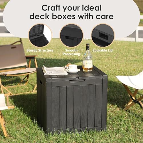 Outdoor Storage Box (Black / 35 Gallon)
