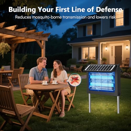 Solar Bug Zapper Outdoor (Night Black)