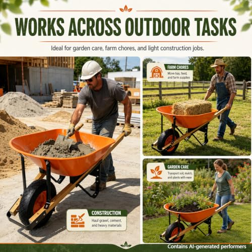 Wheel Wheelbarrow (Orange)
