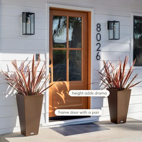 Pure Series Taper Planter & Drip Tray (2 Count)