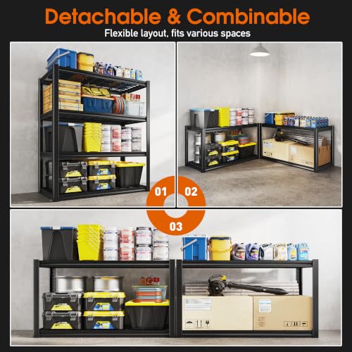 40" W Garage Shelving with Double (40"W x 19.7"D x 59.9"H)