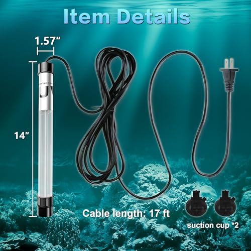 20W Pond UV Light for 100 (20W for 1500 Gallon)