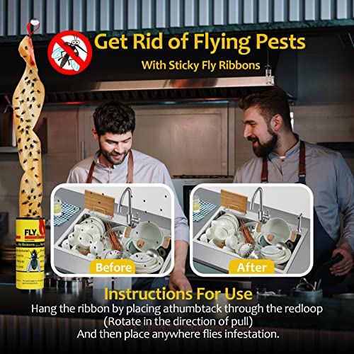 Fly Traps for Indoors Outdoor (Fly Strips)