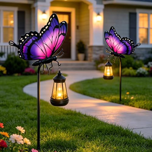 Butterfly Solar Garden Lights Outdoor Waterproof