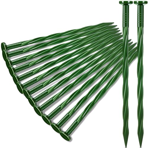 150 Pcs 8 Inch Green Landscape Edging Stakes (Green / 8 Inch)