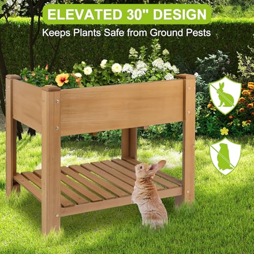 Raised Garden Bed with Legs (33.5" x 18" x 30")