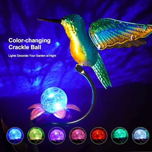 46 Inch Solar Hummingbird Lights (Hummingbird)