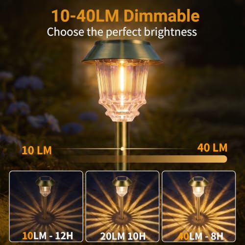 Solar Pathway Lights Outdoor (Bronze / 4 Packs)