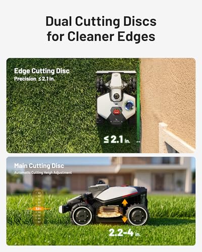 2026 NEW) Mammotion LUBA mini 2 AWD 1500H Robot Lawn Mower with Garage, for 0.37 Acres, 360° LiDAR+Dual-Camera AI Vision, 80% Slope, DropMow, 20 Multi-Zone Management