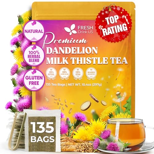 Premium Dandelion Milk Thistle Herbal Tea (1 Count)