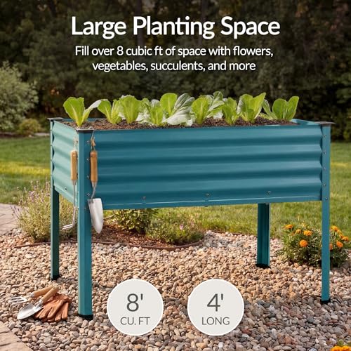 48x24x30in Galvanized Raised Garden Bed