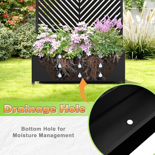 Metal Raised Garden Bed (Black-parallel / 71" x 35" x 16")