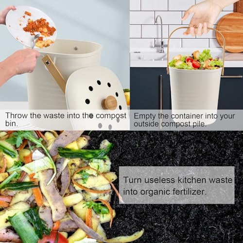 Compost Bin LALASTAR Compost Bin Kitchen Counter with Lid