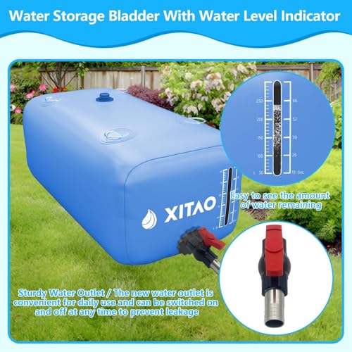 29Gal 110L Water Bladder Tank w (29 Gal / Light Blue)