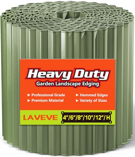 Corrugated Metal Garden Edging 8" x 20Ft (Mint Green)