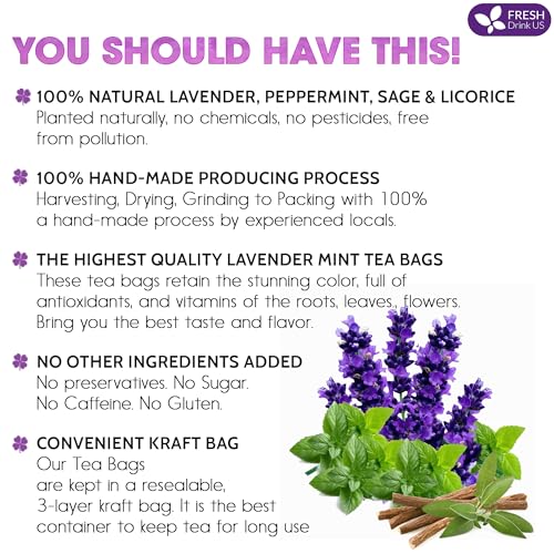 Premium 135 Tea Bags Lavender Mint Tea (135 TEA BAGS)