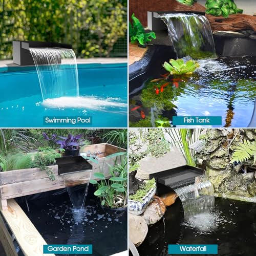 Pond Waterfall Spillway with Pump Kit