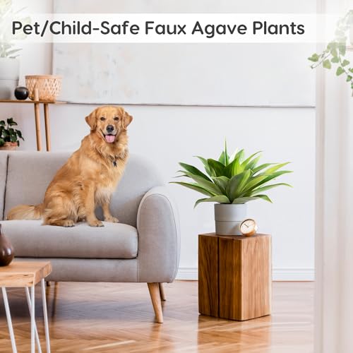 Fake Agave Artificial Plants (Green / 22 Inches)