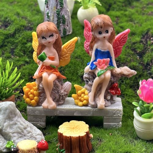 4Pcs Miniature Fairy Figurines (Strawberry)