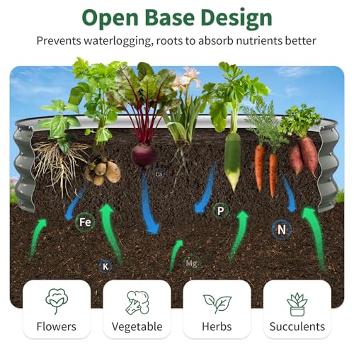 Raised Garden Bed (Volcanic Gray / 4x2x1FT)