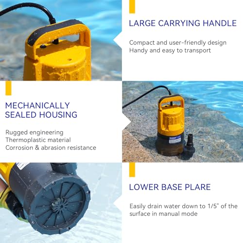 1HP Sump Pump (Orange)