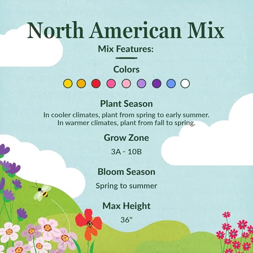 North American Bulk Wildflower Seeds (16 Ounce)