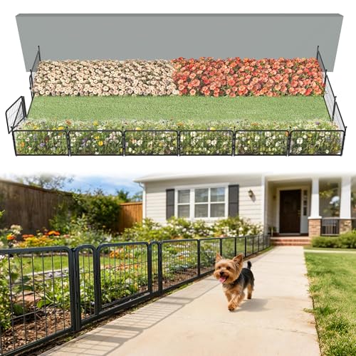 No Dig Garden Fence (Black / 17"H)