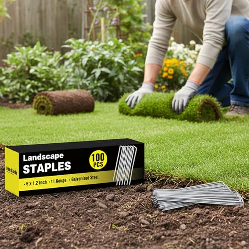 100 Pack Landscape Staples (6 Inch)