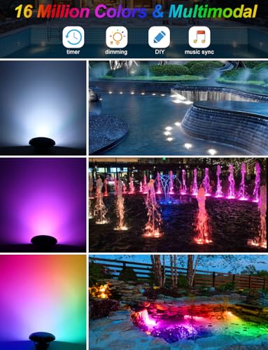 RGB Underwater Pond Lights (12-Lights)